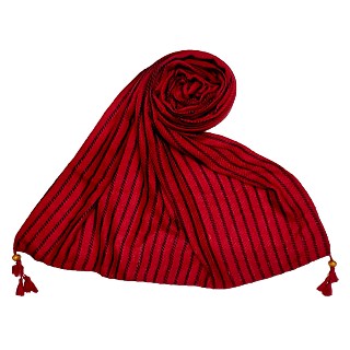 Multicolor threaded liner hijab - Maroon